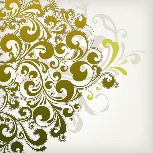 Abstract Floral Design Background